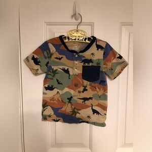 Boys camp dino tee shirt